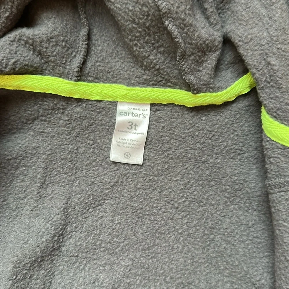 Carters/Gymboree hooded 3T full zip up jacket and hoodie - grey and green